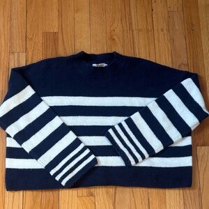 Sincerely Jules Navy and White Striped Sweater